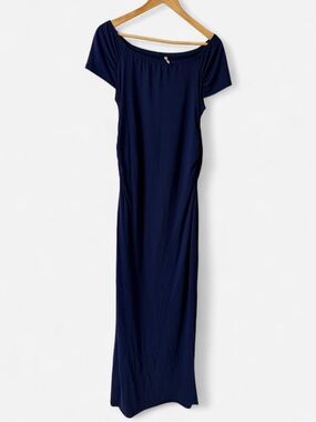 Maternity Off-Shoulder Maxi Dress